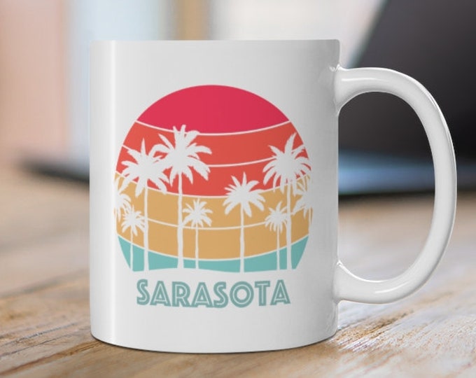 Sarasota Mug Sarasota Florida Ceramic Coffee Mug Coastal Etsy
