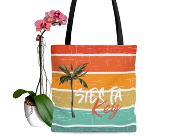 Siesta Key Tote Bag Siesta Key Gift Siesta Key Fl Bag Florida Souvenir Canvas Tote Bag Beach Lover Gift Southwest FL Vacation