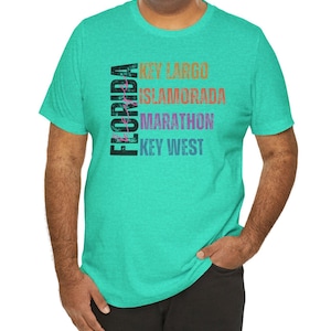 Florida Keys Shirt Key West T-Shirt Islamorada TShirt Florida Beach T shirt Key West Gift Florida Tee Florida Keys Tee Marathon FL Keys