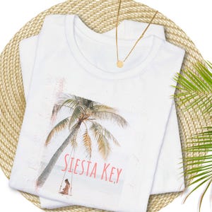 Siesta Key Shirt Sarasota FL Siesta Key Gift Florida Tee Palm Tree Tshirt Florida Vacation T Shirt Vacay Mode T-Shirt Summer Fun Shirt