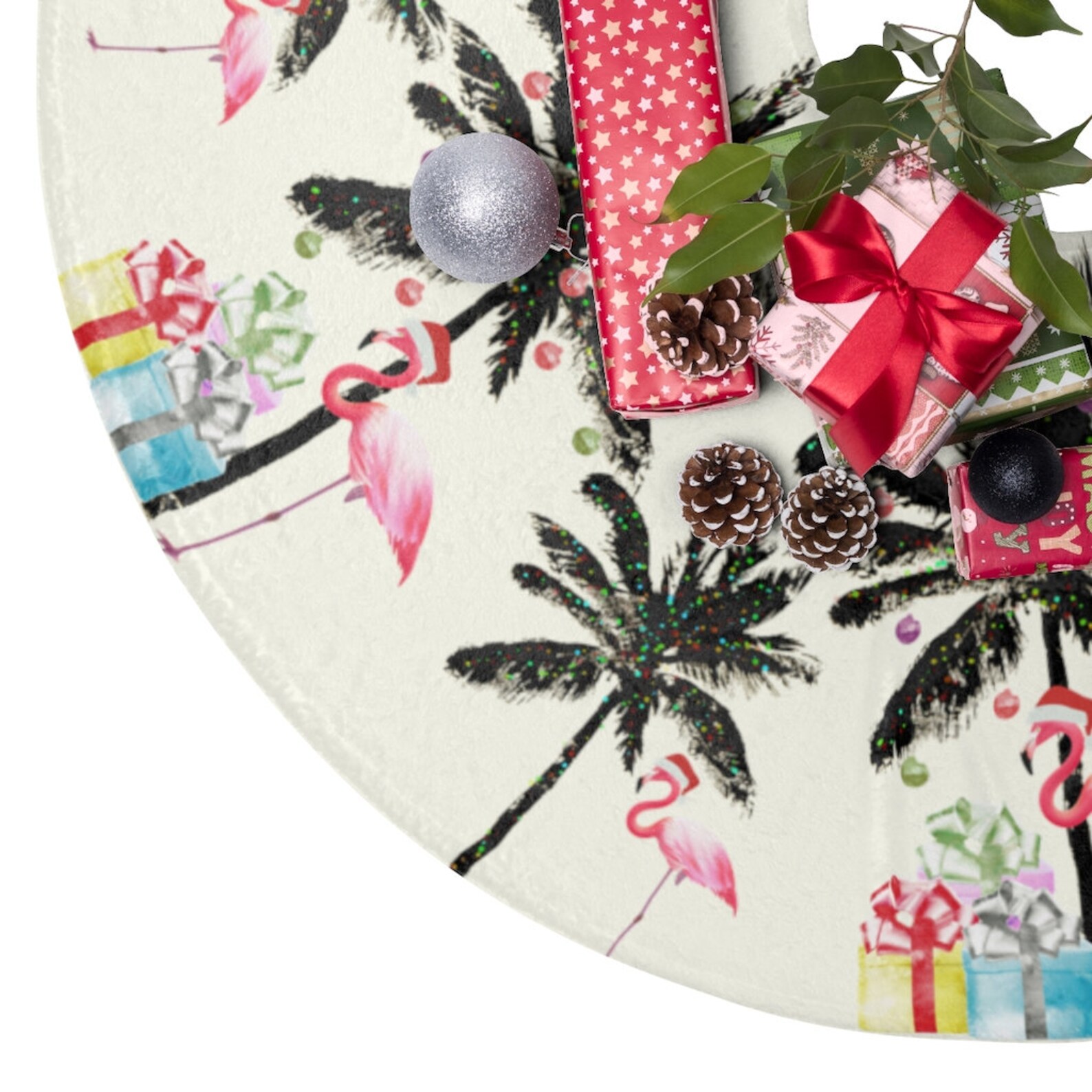 Coastal Tree Skirt Coastal Christmas Tropical Holiday Decor Etsy