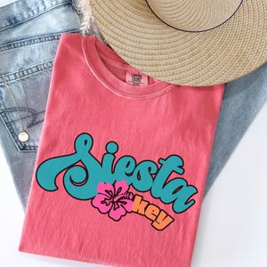 Siesta Key Shirt Siesta Beach Comfort Colors T Shirt Siesta Key FL Gift Tee Florida Vacation T-shirt Siesta Key Beach Sarasota Tshirt