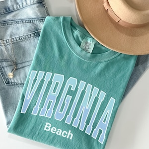 Virginia Beach Shirt Beachy Gift Virginia Comfort Colors Tshirt Virginia Beach VA Gift for Beach Lover Summer Comfort Colors Tee