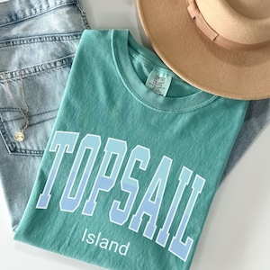 Topsail Island Comfort Colors Shirt, North Carolina TShirt, Topsail Island NC, Topsail Beach Tee