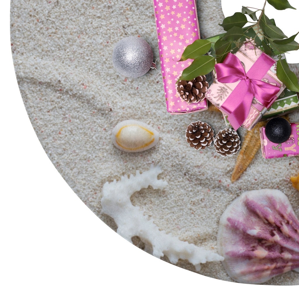 Beach Christmas Tree Skirt for a Coastal Christmas or Hawaii Etsy