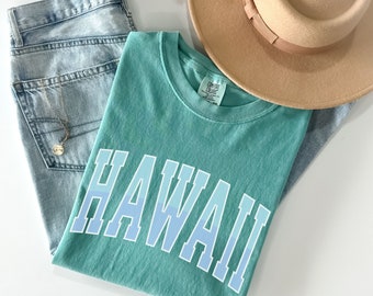 Hawaii Comfort Colors Shirt, Hawaii Tshirt, Summer Comfort Colors Tee, Tropical T-shirt, Beachy Gift, Beach Tee