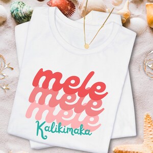 Mele Kalikimaka Shirt Hawaiian Christmas T-Shirt Hawaii Christmas Tshirt Mele Kalikimaka Hawaii Tee Xmas Gift