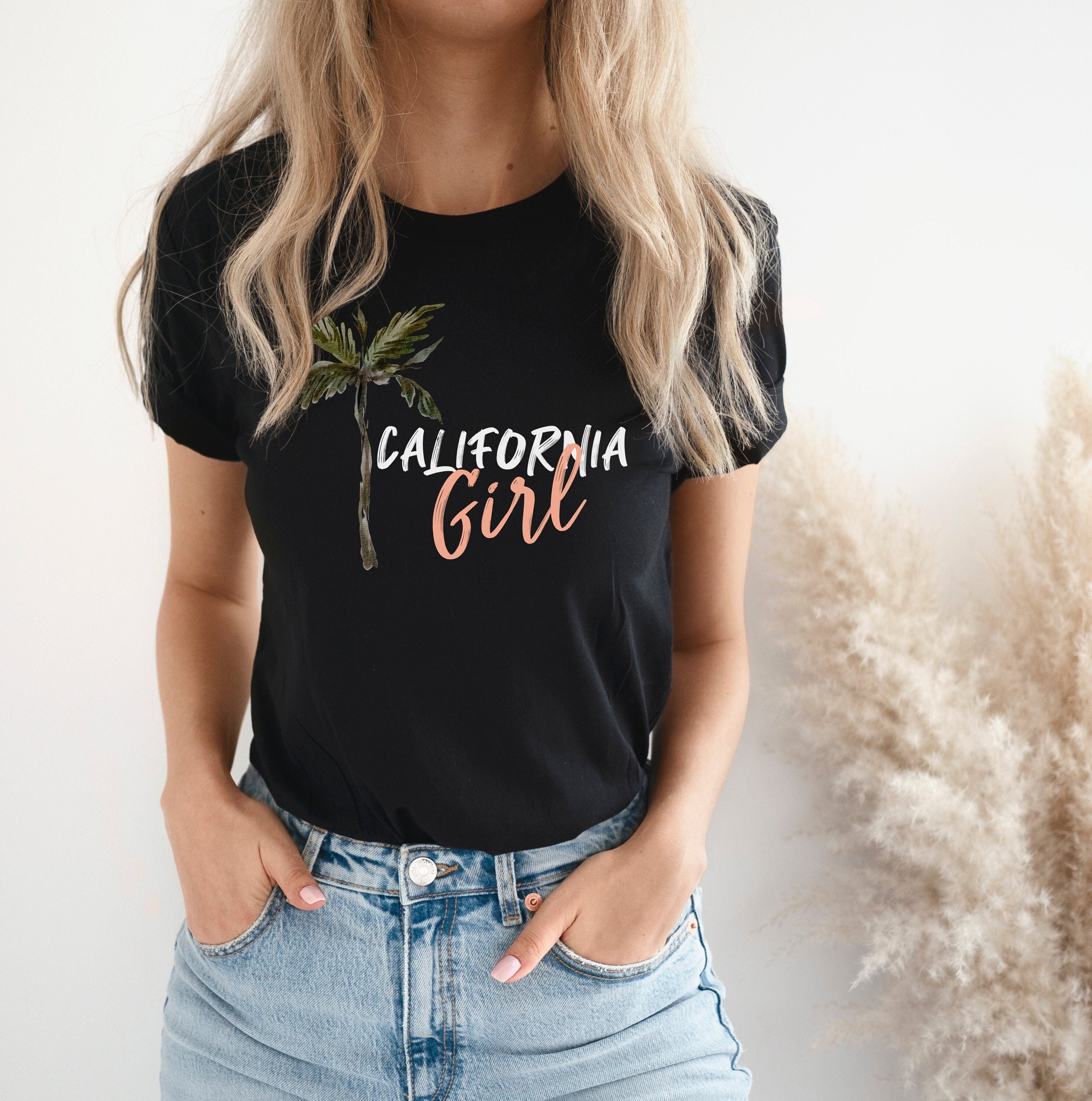 Cali Girl California Tshirt California Shirt Gift Palm Tree | Etsy