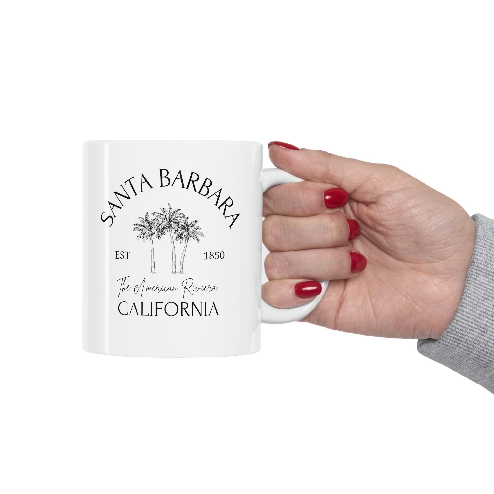 Santa Barbara California Mug Santa Barbara Gift Coffee Mug Santa Barbara Coffee  Cup Souvenir Beach Decor Central Coast CA - Etsy Israel