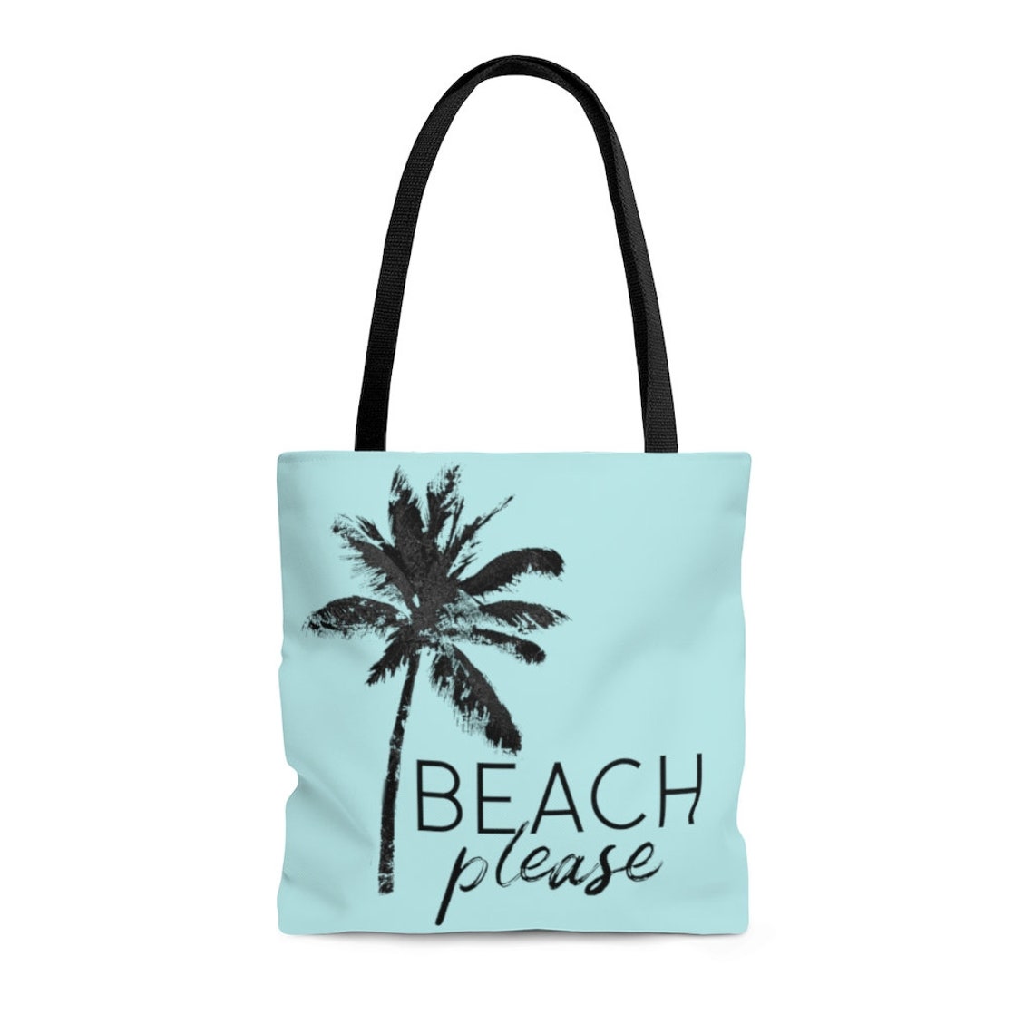 Beach Please Tote Bag Palm Tree Beach Bag | Etsy