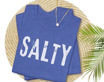 Salty Beach Shirt Stay Salty Shirt Vacation Shirt Summer T-Shirt Beach Bum Shirt Nautical Tee Funny Shirt Women Summer Unisex