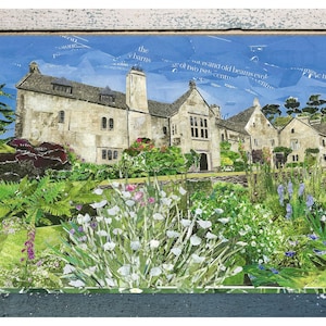 Cotehele Summer, Cornwall, Grußkarte blanko, Papiercollage