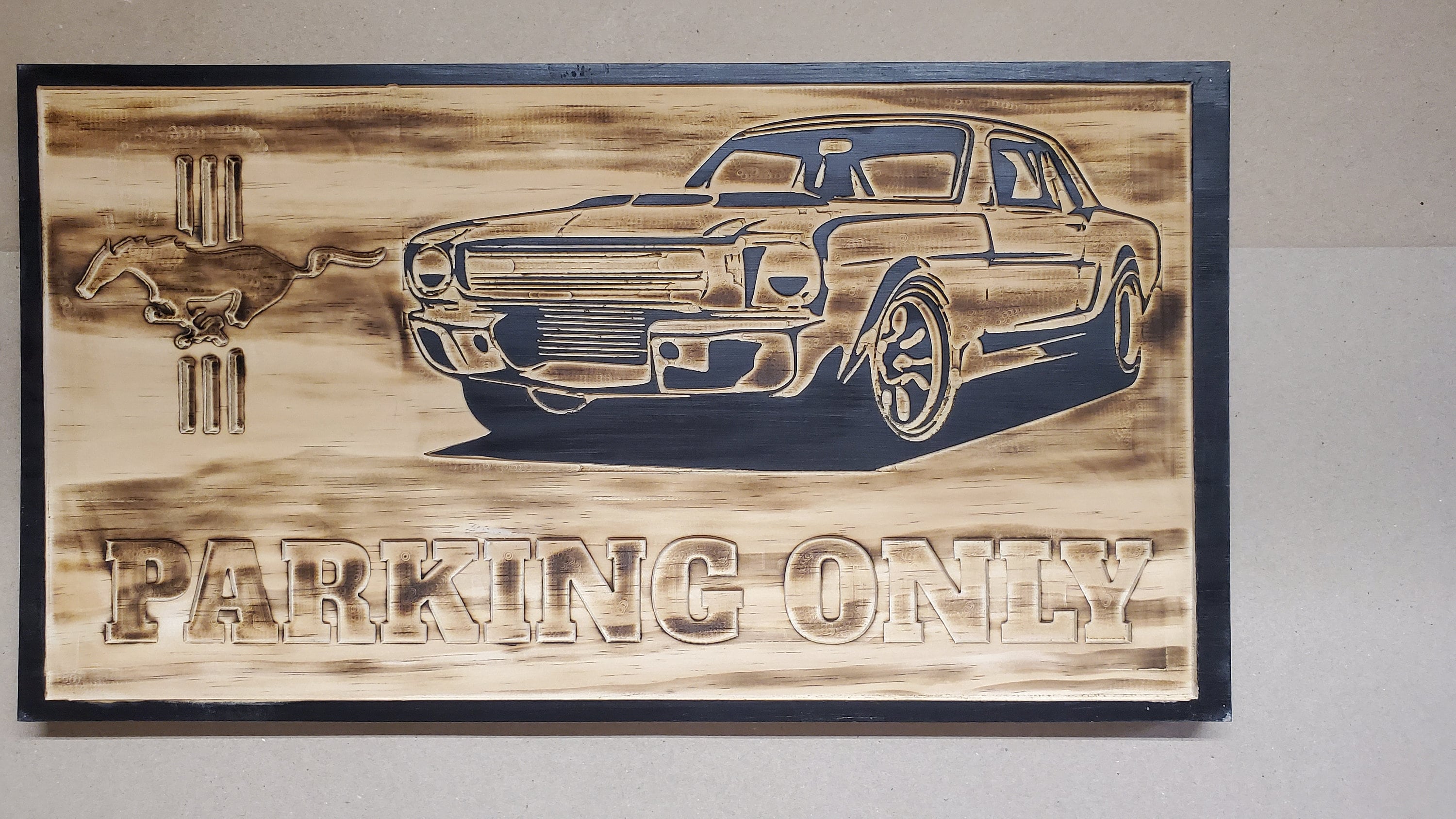Mustang Wooden Signs Etsy