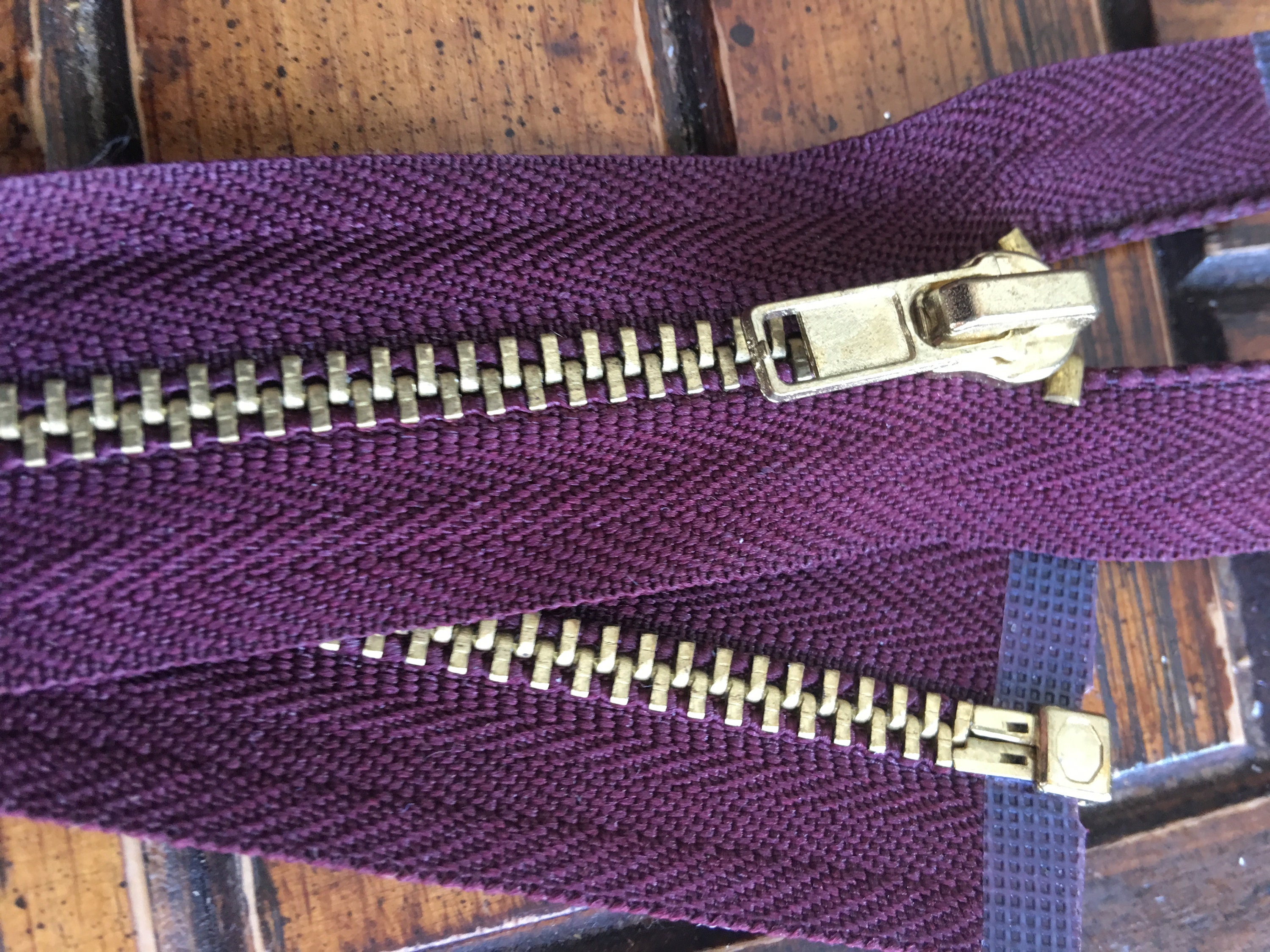 TWO FOR ONE 18 Deep Purple Zipper W/4.5 Solid Brushed Etsy UK