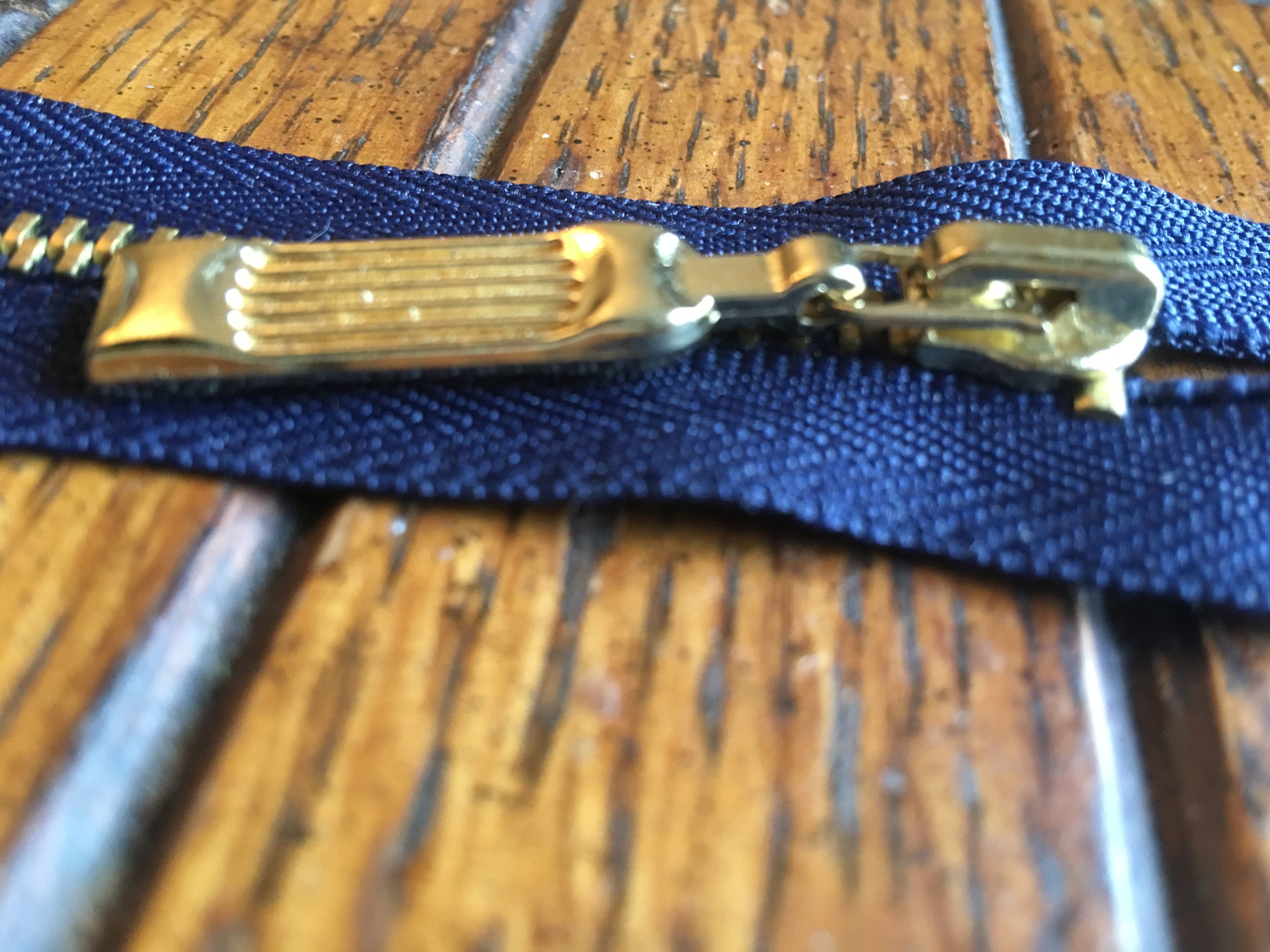 18 Inch Separating Zipper W/solid Brass Special Pull 4.5 Etsy