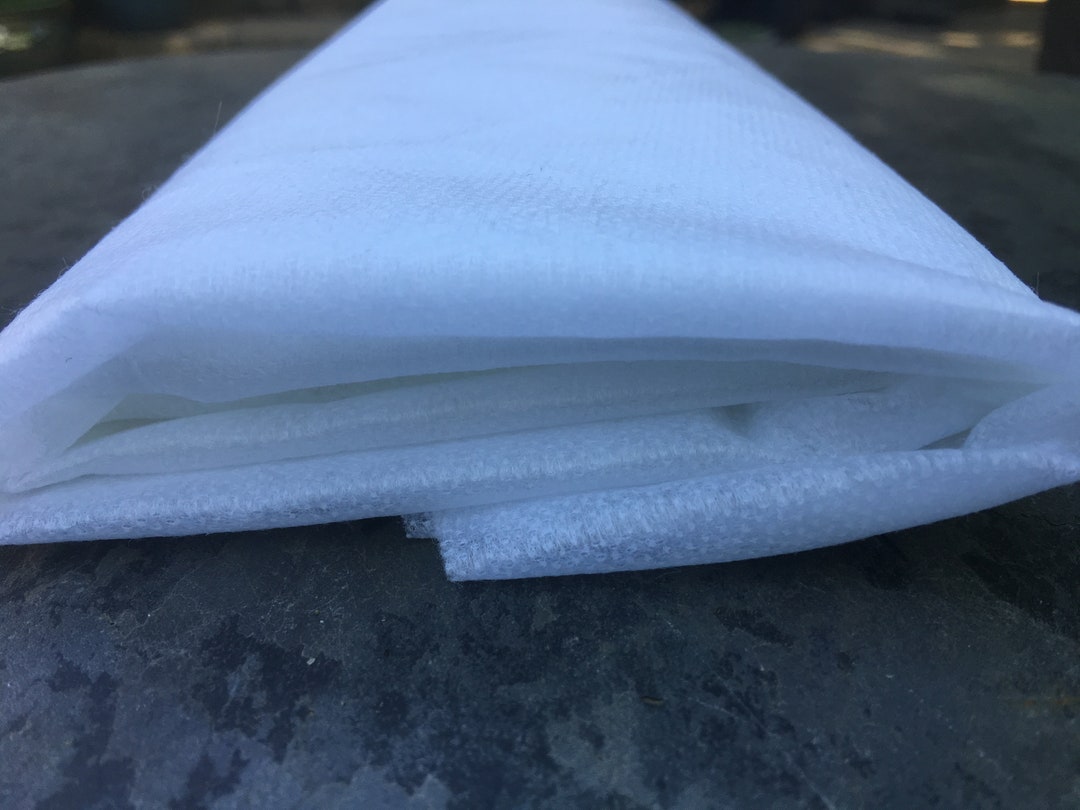60 Inch White Lightweight Fusible Interfacing for Face Masks & More