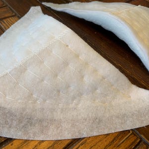 Large Tailor Made Constructed Shoulder Pad ~Natural Cotton Filler~