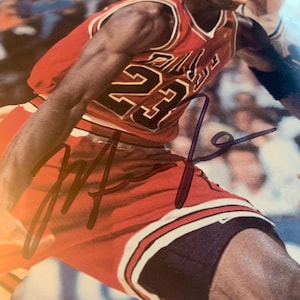 Classic Michael Jordan Autographed Framed & Matted Photo ~Must See~ Huge Discount...