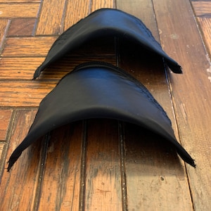 Tailor Made Lightweight Satin Covered Black Shoulder Pads