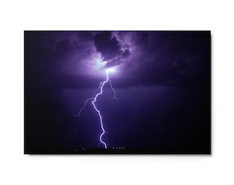 Summer Staccato - Lightning Strike - Extreme Weather Inspired Metal print