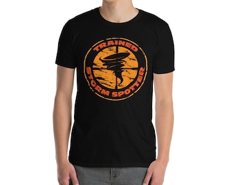 Trained Storm Spotter - Orange Vintage Grunge - Extreme Weather Short-Sleeve Unisex T-Shirt