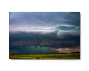 Aqua Storm - Storm Structure Photography - Amazing Extreme Weather Inspired Metal print