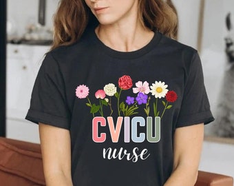 CVICU Nurse Shirt Cardiovascular Intensive Care Unit Shirt Cardiology ICU Registered Nurse Shirt CVICU Student Graduate Shirt Cvicu Rn Shirt