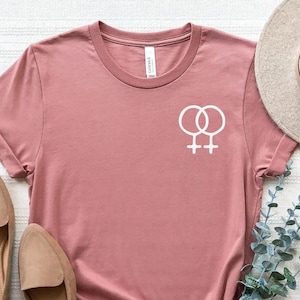 Lesbian Shirt Female Symbol LGBT Shirt Feminist Shirt Queer Shirt Lesbian Pride Shirt Queer Pride Month Shirt LGBTQIA Shirt Lesbian Shirt