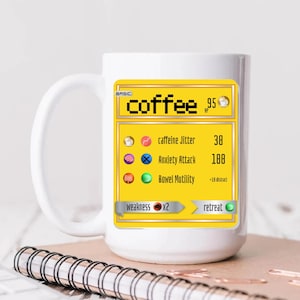 Carte Pokemon Mug à café Pokemon Mug Jeu vidéo Mug Cadeau pour Gamer Mug Gameboy Mug Rétro Jeu vidéo Mug Gamer Geek Mug Pokeball Mug Pokemon