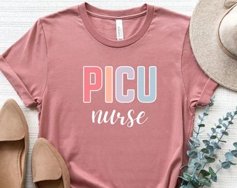 PICU Nurse Shirt Pediatric Intensive Care Unit Nurse Shirt PICU Nurse Gift Pediatric ICU Nurse Tshirt Peds Icu Nurse Shirt picu Nurse tee