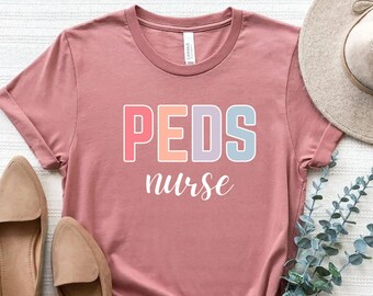 PEDS Nurse Shirt Pediatrics Nurse Shirt peds Crew Nurse Gift Pediatric Nurse Gift Peds Nurse tshirt Peds Rn Shirt Childrens Nurse Shirt Peds