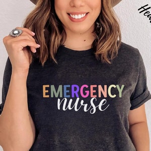 Emergency Nurse Shirt ER Nurse Shirt Gift for Nurses Emergency Nursing Shirt Registered Nurse Shirt ER RN Shirt er Nurse Shirt Er Dept Shirt