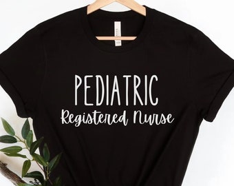 Camicia infermiera pediatrica registrata camicia infermiera pediatrica maglietta RN pediatrica camicia infermiera pediatra camicia infermiera pediatra regalo per Pediatria infermiera Pedi
