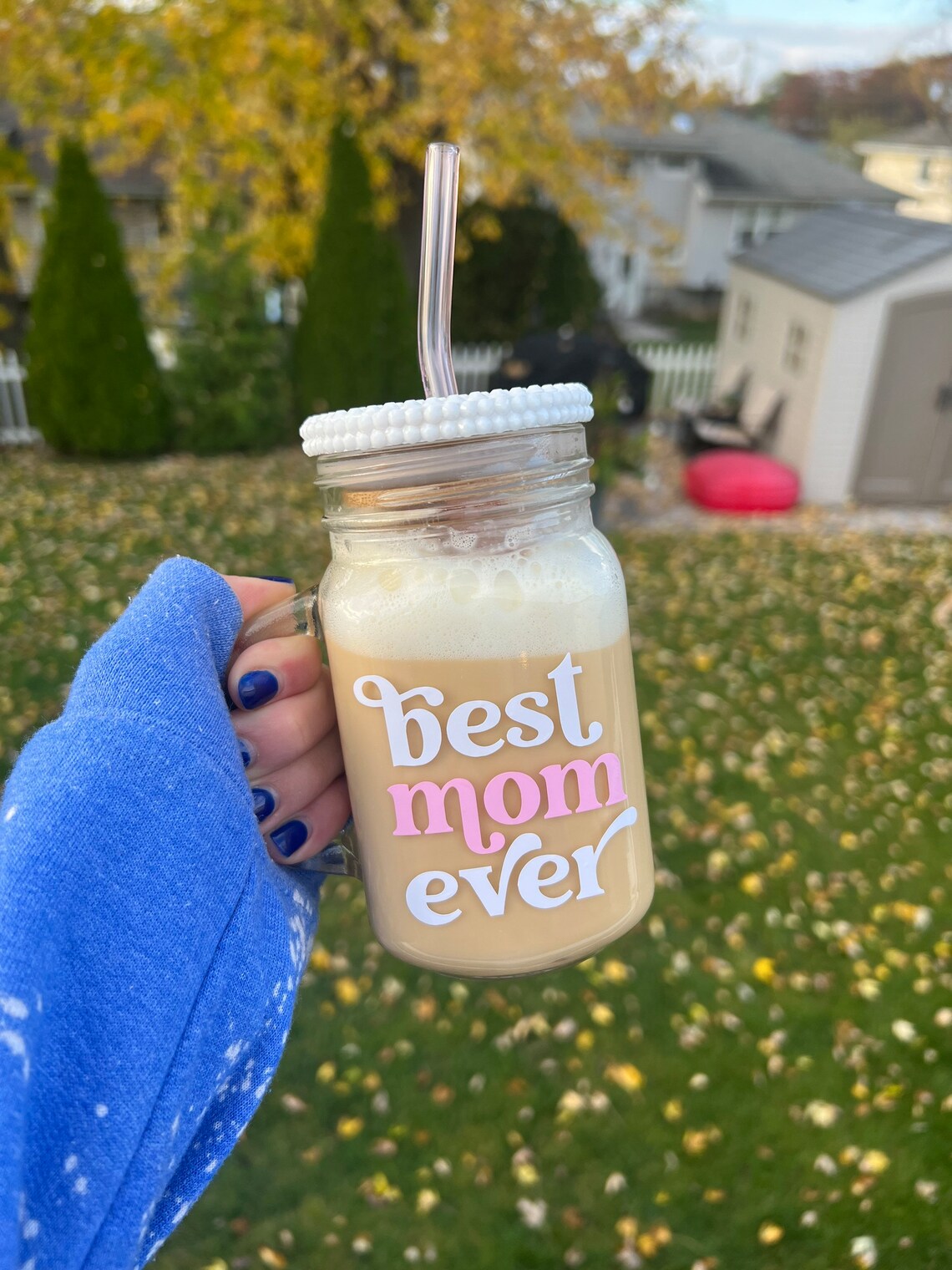 Best Mom Ever Coffee Mug Mom Coffee Cup Mom Libby Glass Etsy
