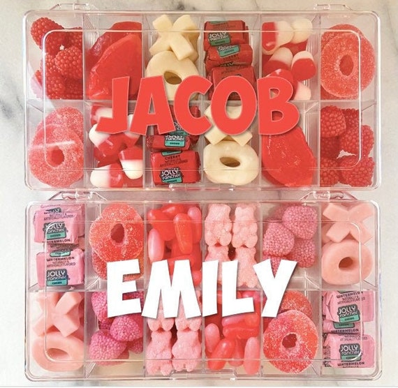 VALENTINE'S DAY Pink and Red Candy Charcuterie Box Party Favor Tackle Box  Kids -  Canada