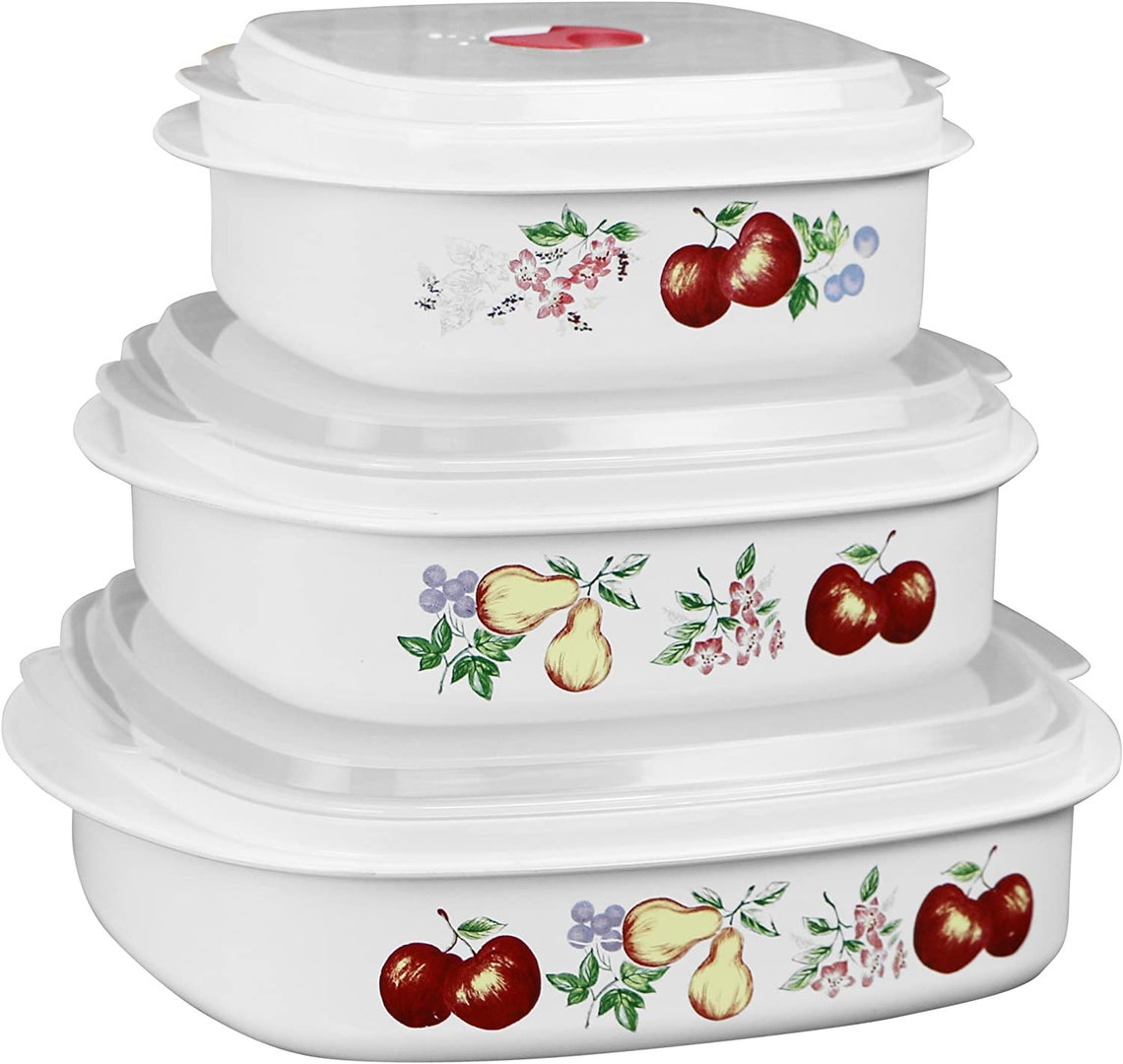 Corelle Coordinates Microwave Cookware & Storage Set Chutney Etsy