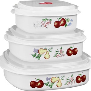 Corelle Coordinates Plastic Storage Set Chutney