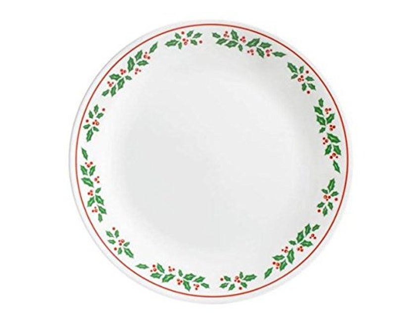 Corelle 8.5 Lunch Plate Christmas Winter Holy. Brand New. Etsy