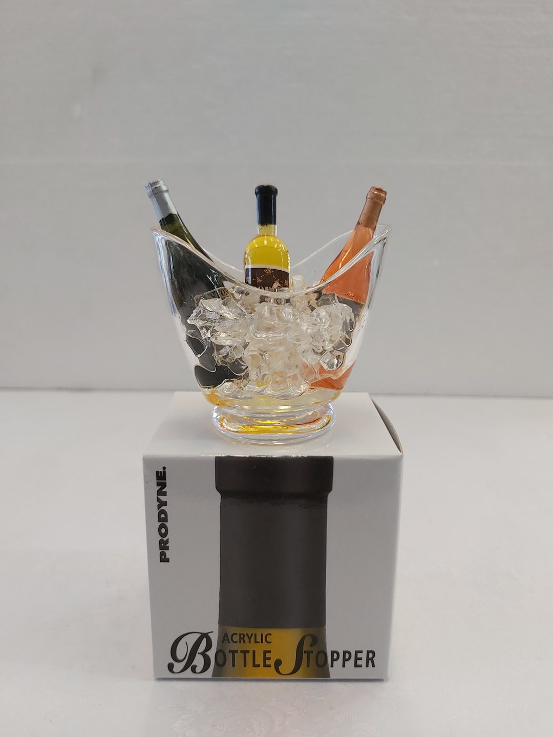 Prodyne 4 Bottle Wine Bucket Vino Gondola Black G-4-BK Set Of 2