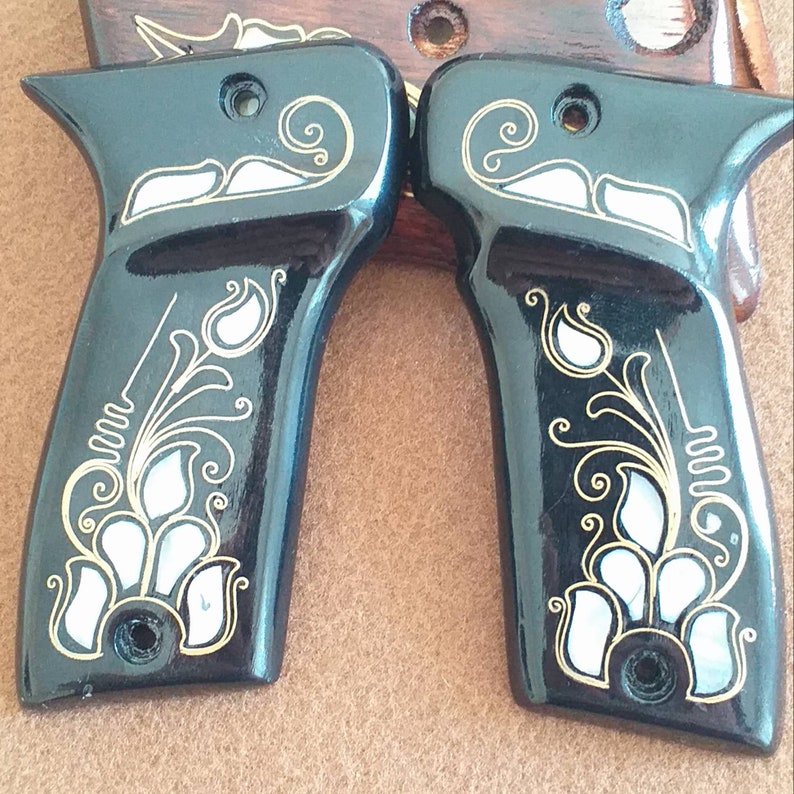 Mab Model D Pistol GripSet Mother of Pearl Inlay Grip Set Etsy