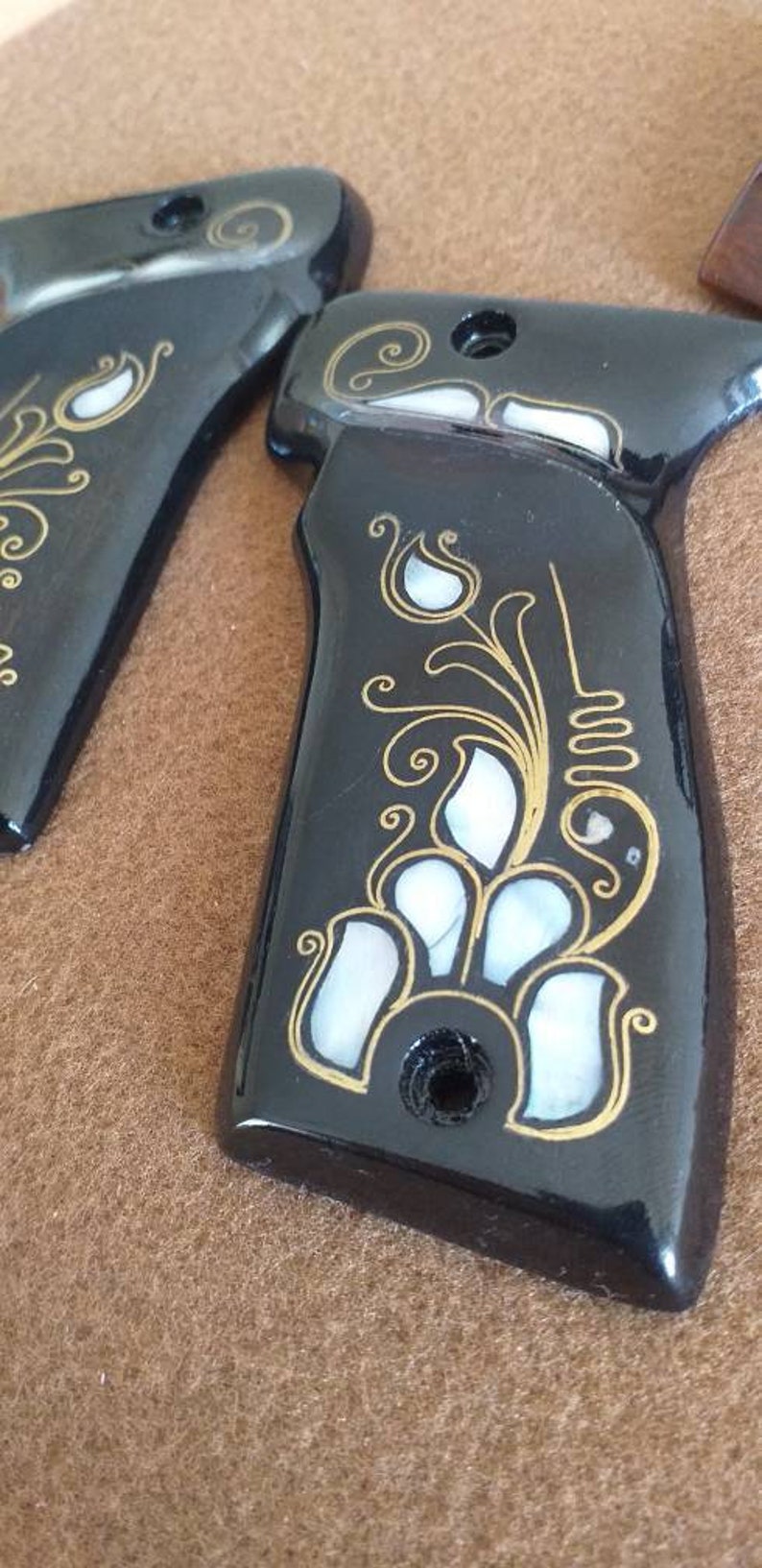 Mab Model D Pistol GripSet Mother of Pearl Inlay Grip Set Etsy
