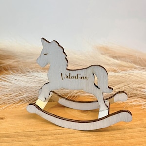File DXF e SVG Unicorno, cavallo a Dondolo Personalizzato, Battesimi, Compleanni, wooden rocking, cavalluccio, event, baby