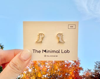 Cute Dinosaur Earrings Sterling Silver Dinosaur Stud Earring Clip On Dinosaur Earring Gift for Dinosaur Lover Jurassic Dinosaur Gift for Kid