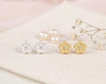 S999 Blumen Ohrstecker