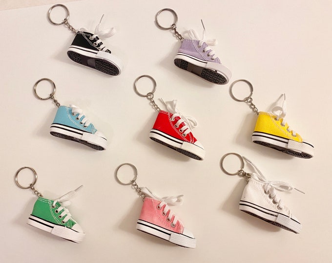 Custom Converse Keychain / Miniature 3 Inch Converse With Name and Font