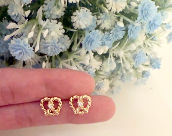 Krakeling oorbel gouden krakeling oorstekers schattige broodoorbel creatieve dessertoorbel voedsel minnaar cadeau krakeling cadeau voor fijnproever minimalistische oorbel