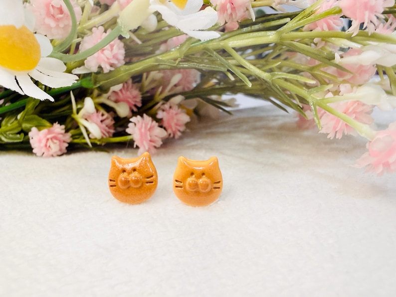 Ginger & Calico Cat Studs
