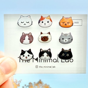 三毛猫スタッドイヤリング スターリングシルバー キティイヤリング 小さくてかわいい動物の子猫イヤリング 猫ママへのギフト ミニマリストイヤリング 黒猫ジュエリー