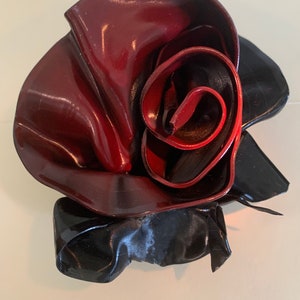 Rose/flower made from upcycled records/steampunk decor /flower sculpture