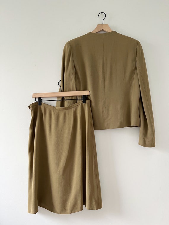 Vintage 1990s Emporio Armani blazer mini skirt su… - image 7